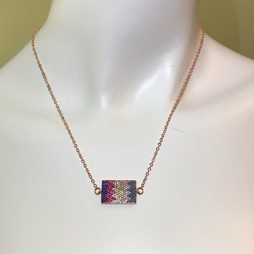 CZ Mosaic Necklace